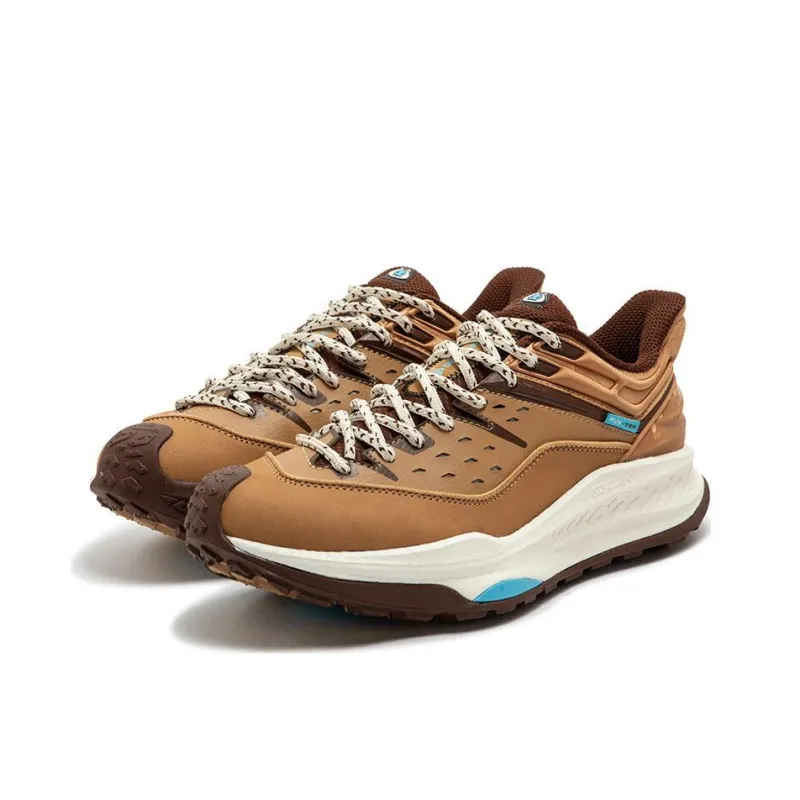 361° Military Sunset Series Cushioned Wear Resistant Water Resistant Slip Resistant Low Top Running Shoes Men's Brown-2