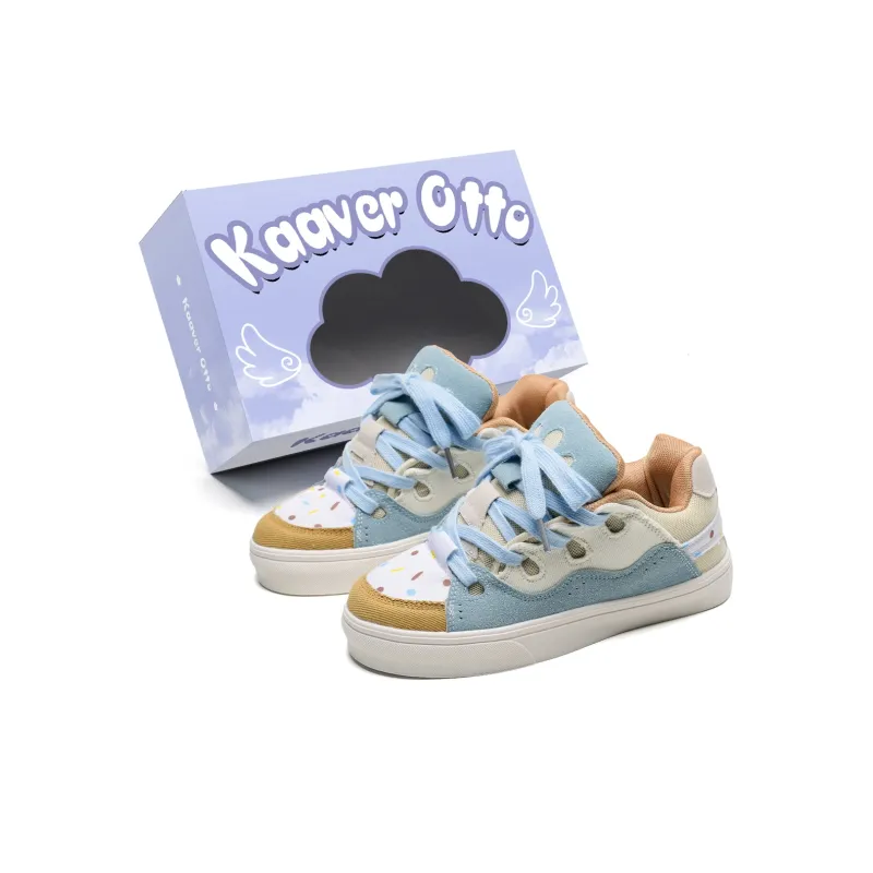 KAAVER OTTO Coverage Cushioning Height Increasing Low Top Skateboard Shoes Unisex Box Included-5