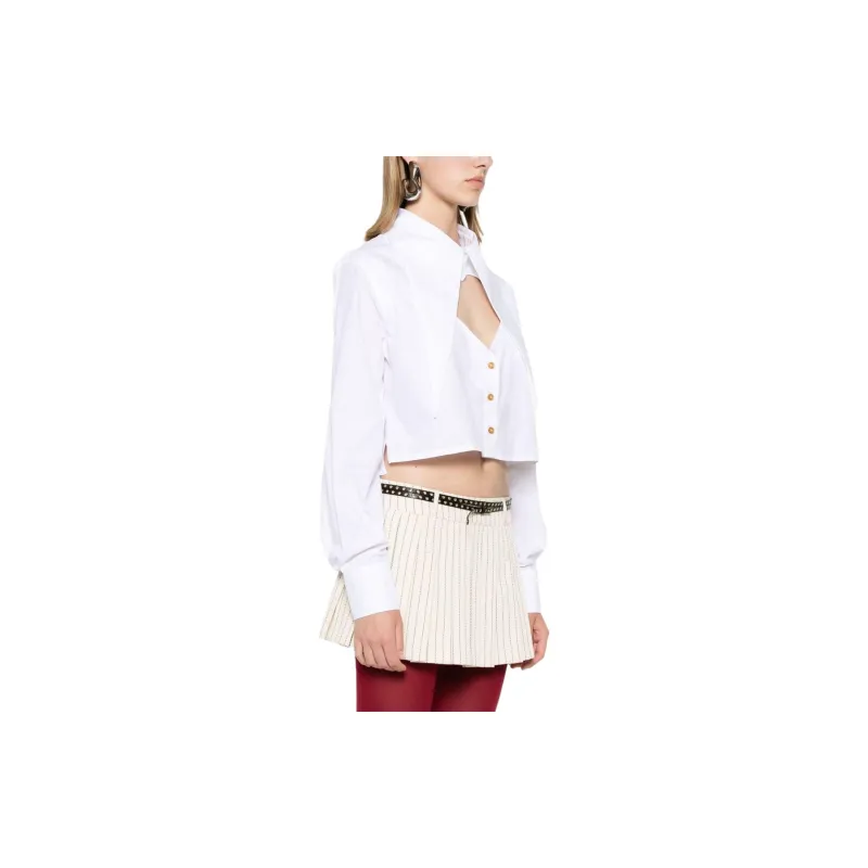 Vivienne Westwood Cut Out Cropped Shirt-3