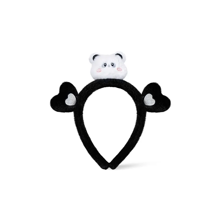 Specialoutlook Plush Headbands Unisex Black-0