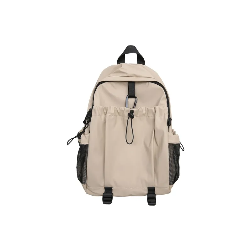 Barang Bear Nylon Backpack Unisex Orange Gray Ecru Black-2