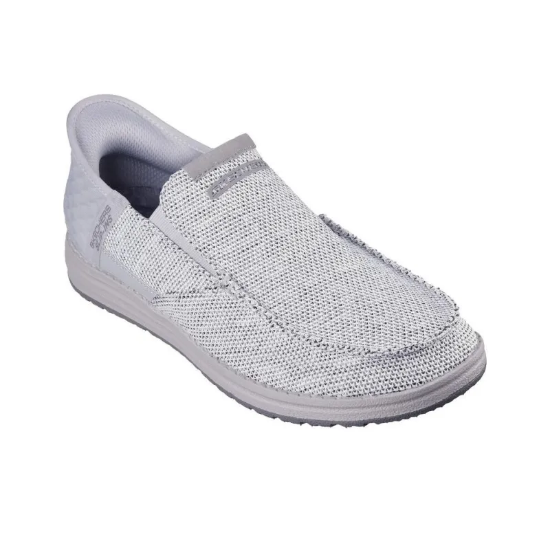 Skechers Melson Slip Resistant And Breathable Low Top Casual Shoes Men's Gray-1