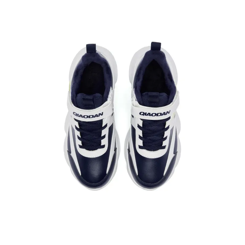 QIAODAN Anti Slip Wear Resistant Low Top Kids Lifestyle Shoes Blue 34 41 Teenagers-3