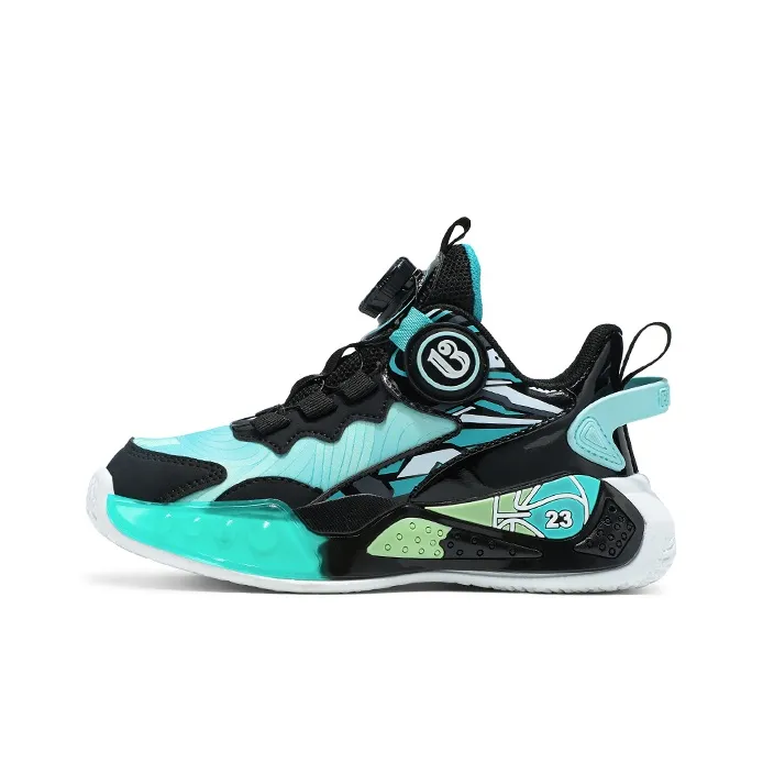 ROBINHOOD Slip Resistant Cushioning Wear Resistant Lightweight Cushioning Low Top Children's Basketball Shoes Kids'-0