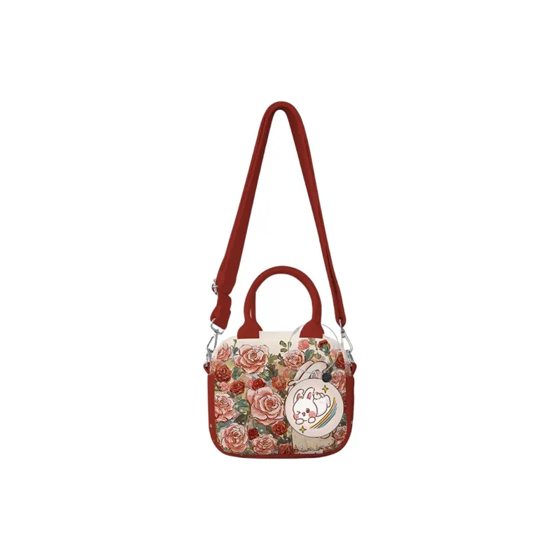 AOSONG Technical Fabric Crossbody One Shoulder Handbags Regular Women's Rose Manor-3