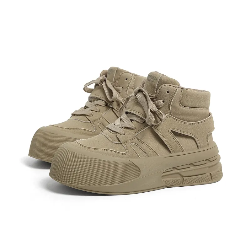 HUANQIU Coverage Anti-Slip And Wear-Resistant High-Top Skateboard Shoes Women's-7