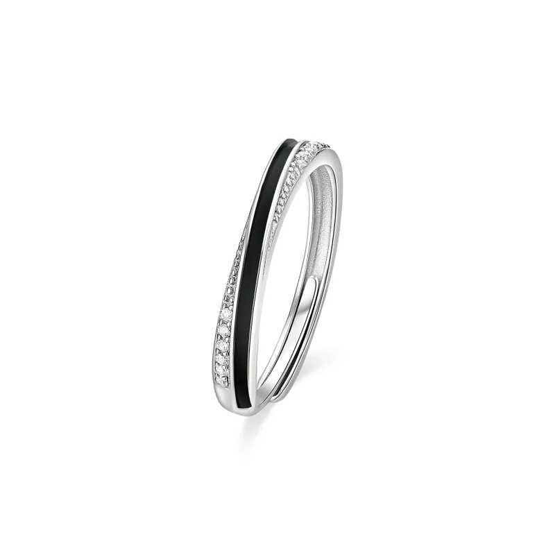 I Do&Co. 925 Sterling Silver Synthetic Cubic Zirconia Rings Unisex-5