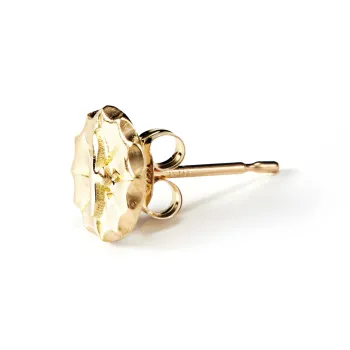 GOD SUNS 18K Gold Stud Earrings Unisex