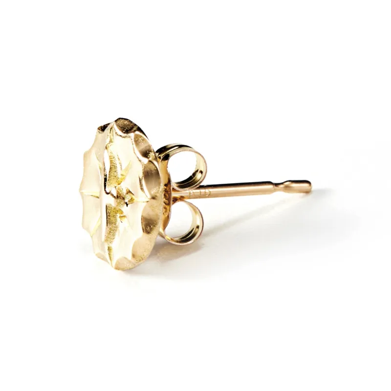 GOD SUNS 18K Gold Stud Earrings Unisex-0