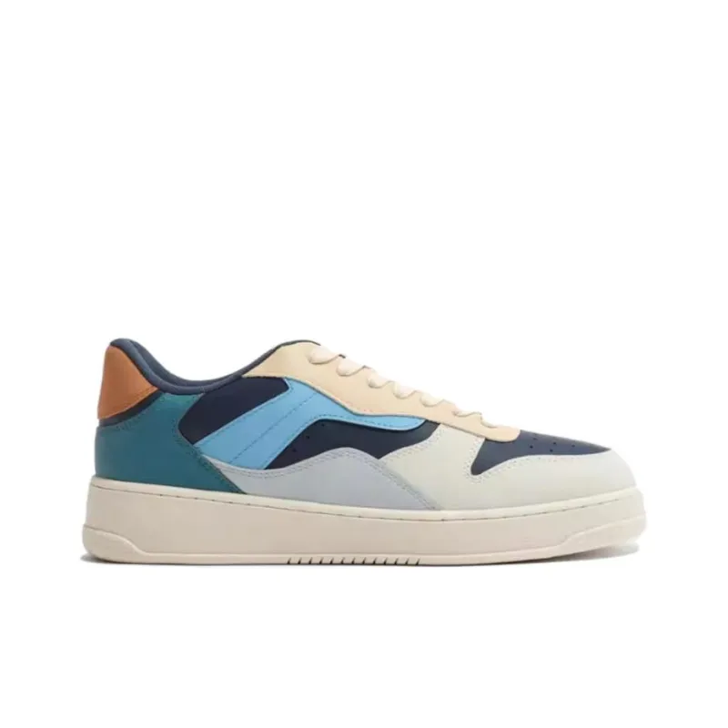 ZARA Low-Top Skateboard Shoes Men's Blue-1