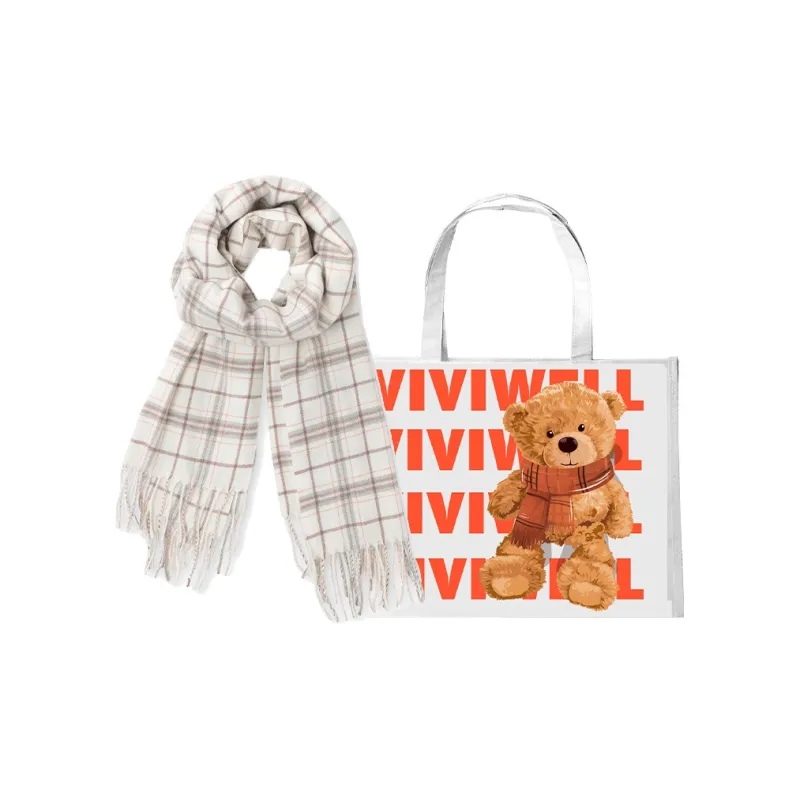 VIVIWELL Faux Cashmere Knit Scarves Women's-0