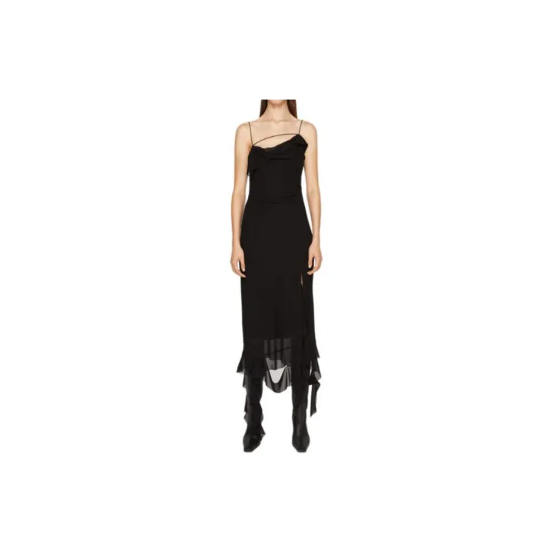Acne Studios Ruffle detailed Midi Dress-1