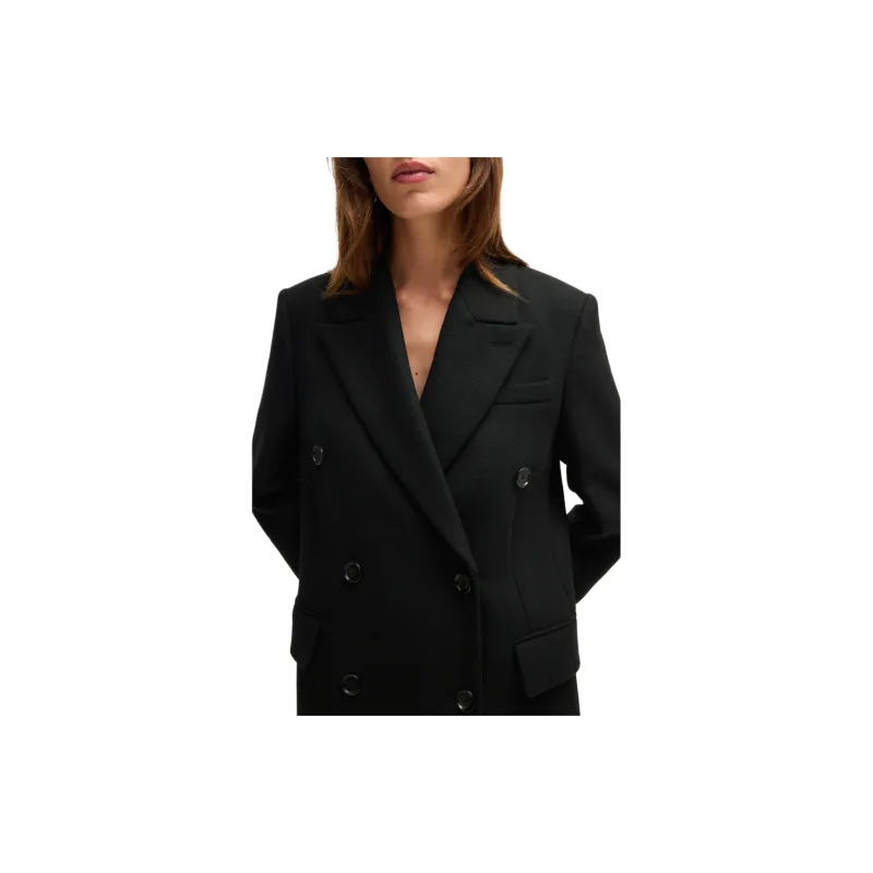 HUGO BOSS FW24 Coat Women's Black-4