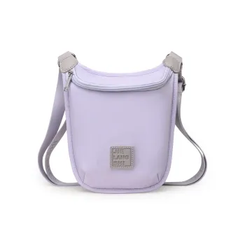 Gerlanx Nylon Crossbody Bag Small Size Women's Far Mountain Purple/Desert Pink Light Cream/Cocoa/Black