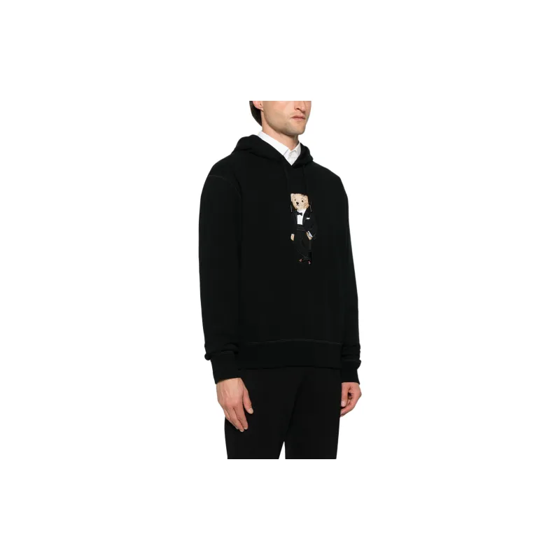 Ralph Lauren Purple Label Polo Bear Drawstring Hoodie-3