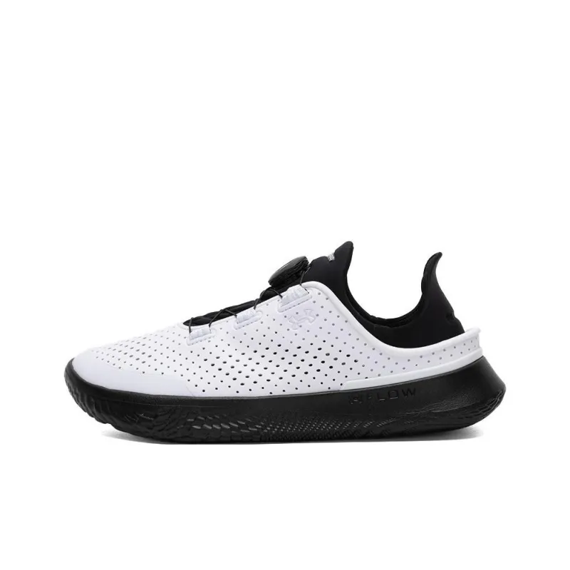 Under Armour Ua Flow Slipspeed Anti Slip Wear Resistant Low Top Training Running Shoes Unisex White Black-0