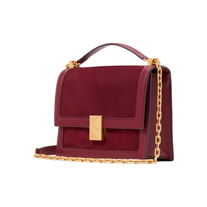 Kate Spade Litchi Grain Leather Portable Crossbody Bag, Shoulder Bag Women's Red-1