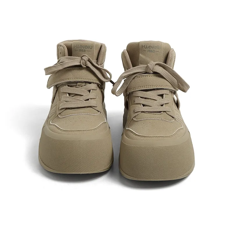 HUANQIU Coverage Anti-Slip And Wear-Resistant High-Top Skateboard Shoes Women's-8