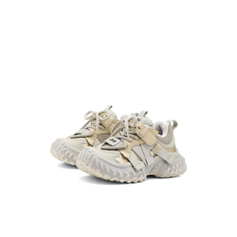 Jeep Slip Resistant Cushioning Wear Resistant Warm Kids Lifestyle Shoes Champagne Gold Kids'-2