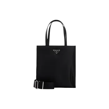 PRADA Nylon Tote One Shoulder Handbag Women's Black