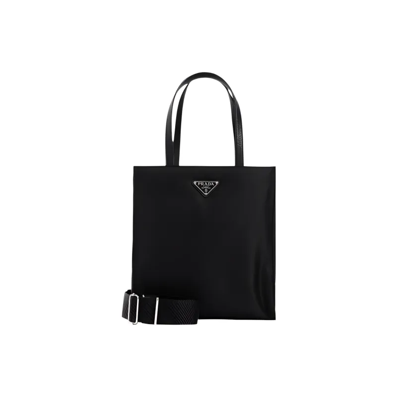 PRADA Nylon Tote One Shoulder Handbag Women's Black-0