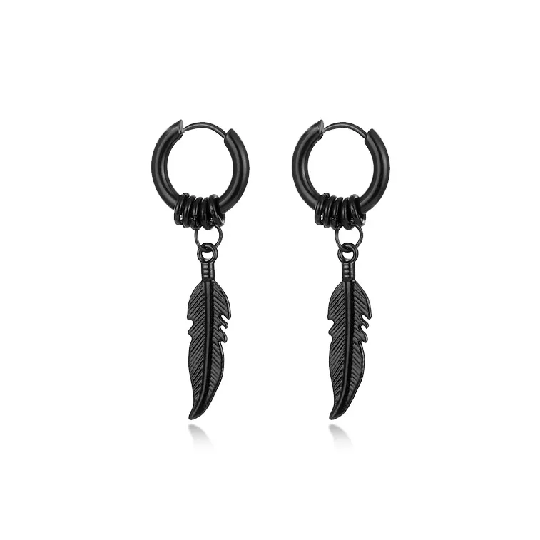 ROGA Titanium Steel Earrings Unisex-5