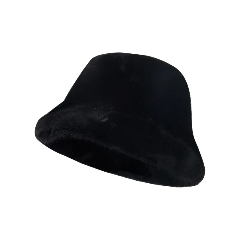 BSELEON Plush Bucket Hats Women's-4