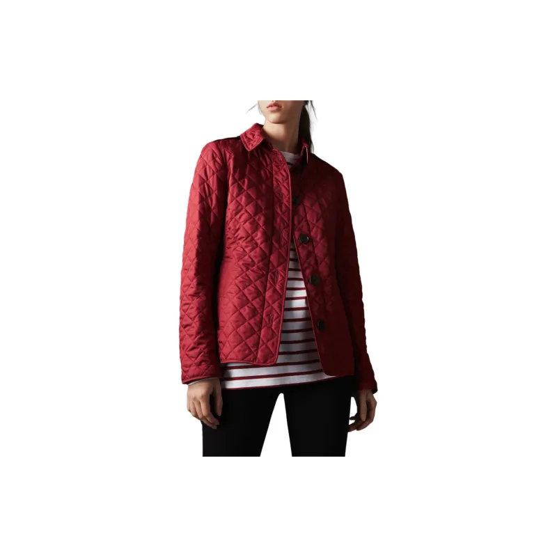 Burberry Puffer Jacket Women's Red-1