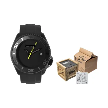 VENCREW Fish Thunder [Racing Yellow] Automatic Mechanical Movement Watch Unisex Black Dial