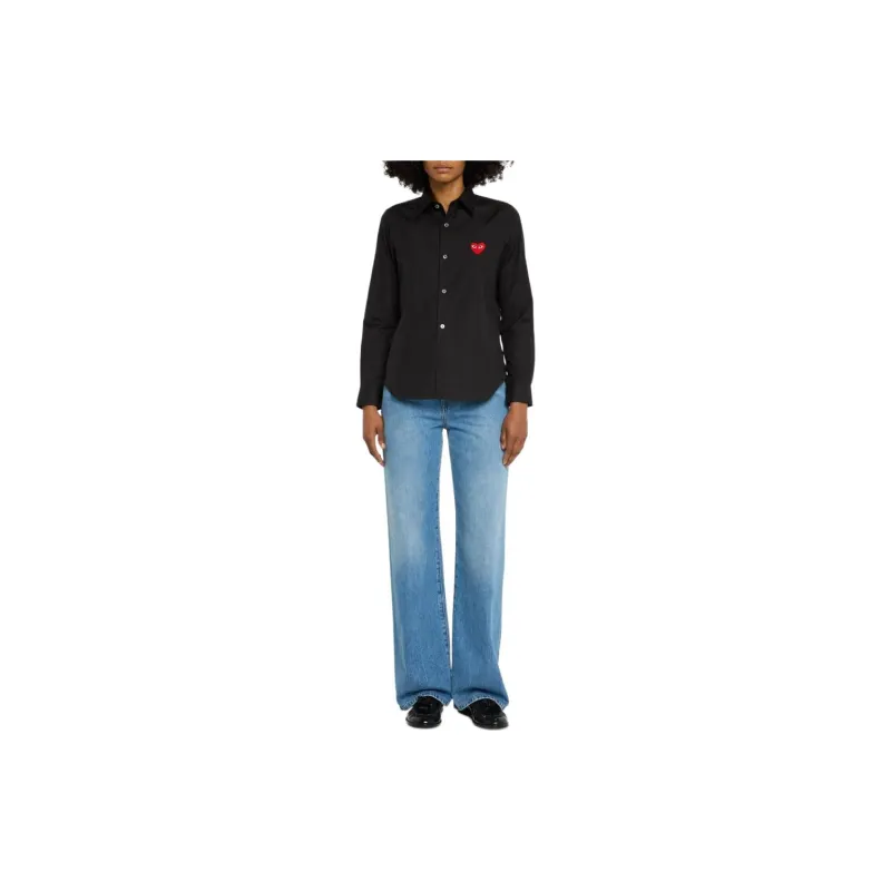 CDG Play SS24 Shirt Unisex Black-1