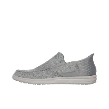 Skechers Melson Anti Slip Wear Resistant Low Top Casual Shoes Men's Gray