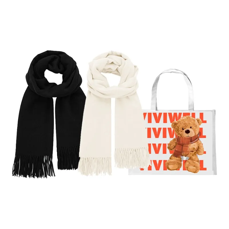 VIVIWELL Knit Scarves Unisex-19