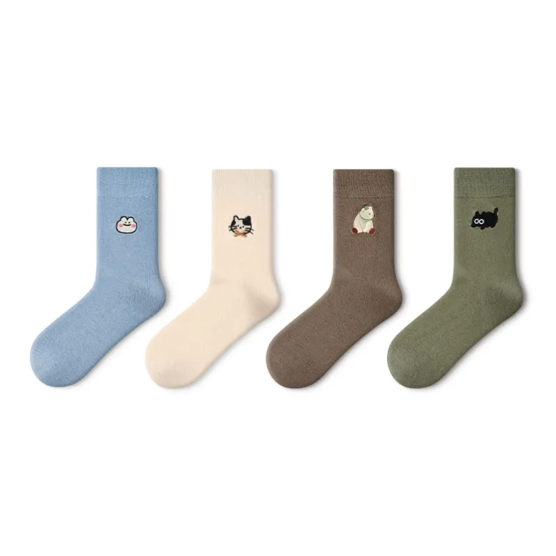 Primeet Mid Calf Socks Women's 4 Pack-5