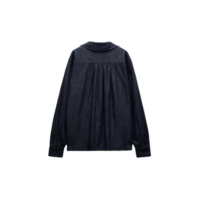 ZARA Trf Shirts Women's Indigo-1
