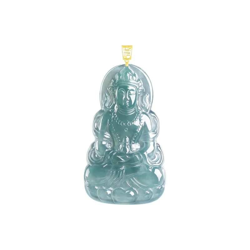 Jade Is Boundless Ice Glutinous Jadeite Necklaces Unisex-0