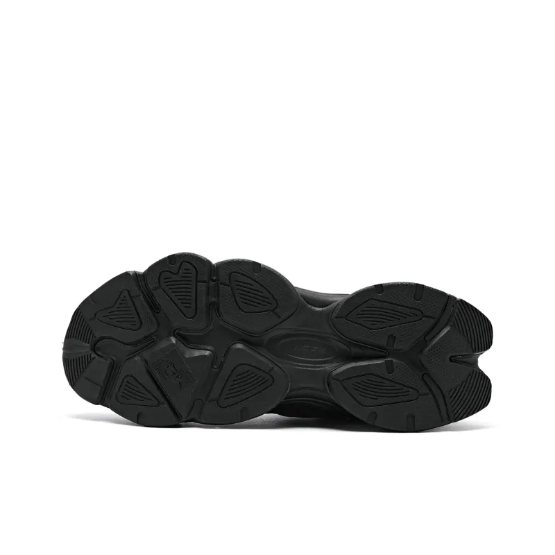 QIAODAN Breathable Lightweight Low Top Casual Shoes Men's Black Iron Gray-4