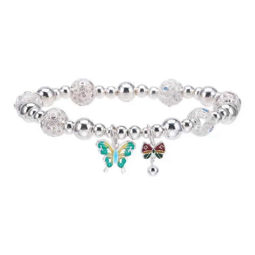 Listen To The Flowers Bloom 999 Fine Silver Bracelets Women's