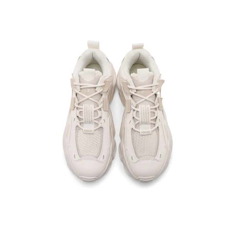 STARTER Rock Formation Series Chunky Sneakers Unisex Low Top White-1