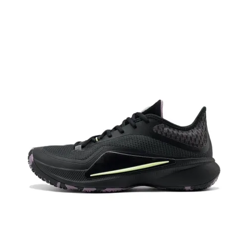 PEAK Flash X6 Ultra Light Edition Wear Resistant Slip Resistant Low Top Basketball Shoes Men's Black Purple
