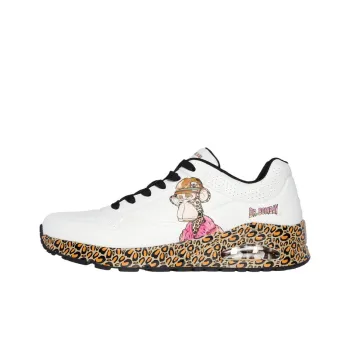 Snoop Dogg x Skechers Uno Slip-Resistant Support Wear-Resistant Low-Top Casual Shoes Men's White