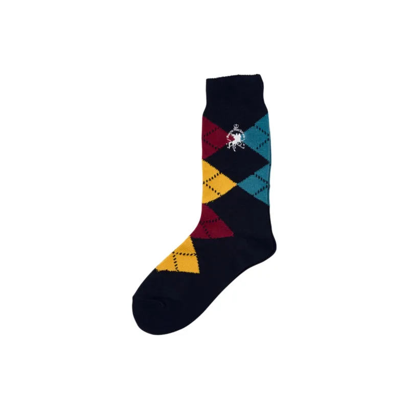 PALACE X Beams Plus Argyle Socks 'Peacoat'-0
