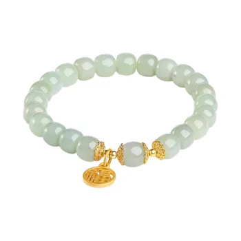 Oriental Jade Bracelets Pale Greenish White Jade Women's