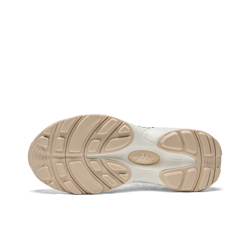 Kappa Cushioning Height Increasing Wear-Resistant Slip-Resistant Low-Top Chunky Sneakers Unisex White-5