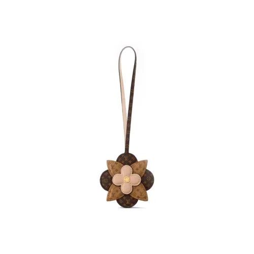 LOUIS VUITTON Cowhide Leather Pendants Women's Brown