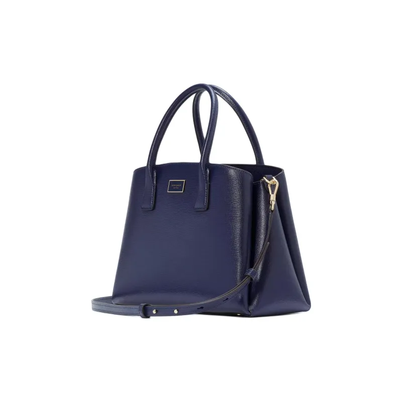 Kate Spade Saffiano Leather Tote Bag Shopping Bag Shoulder Bag Crossbody Bag Handbag Women's Marine Blue-1