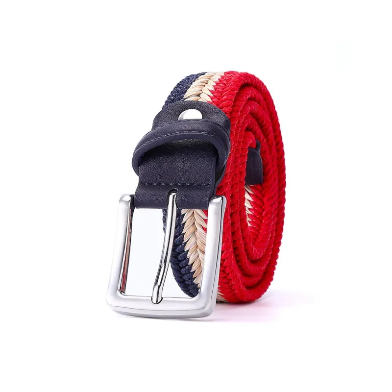 JEANSWEST Wax Cord Straw Blend Belt Men's 3.5cm-1