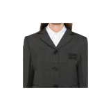 Czarna torba na ramię miu sun miu sun Vitello Lux o wymiarach 22 33 13 w stanie AB
