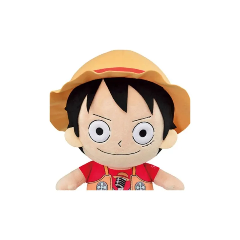 BANPRESTO Monkey D. Luffy One Piece Glass Factory Dolls Plush Doll 30cm High-1