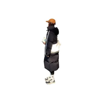 Flowers In Water Puffer Jacket Women's Black