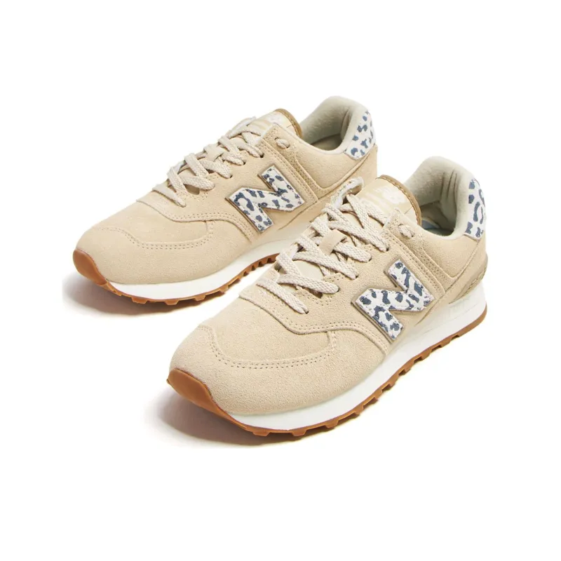 New Balance 574 Sea Salt Leopard Women's-2